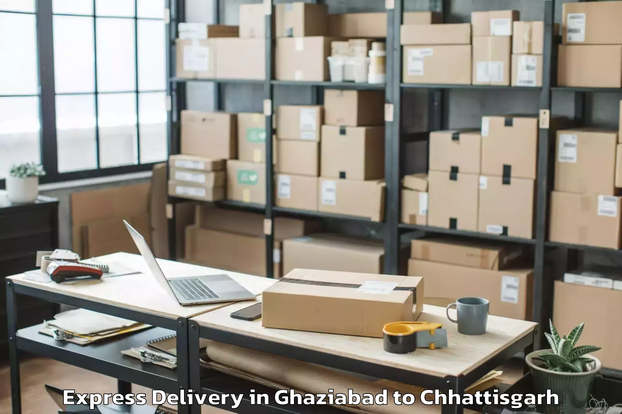 Get Ghaziabad to Rajim Express Delivery